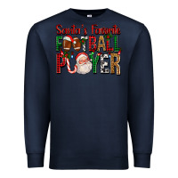 Navy Santa's Favorite Football Player For Christmas Premium Sweatshirt - FaDigitalArtStudio