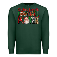 Sports Green Santa's Favorite Football Player For Christmas Premium Sweatshirt - FaDigitalArtStudio