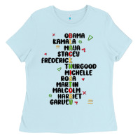 Baby Blue black history Ladies Tee - MaliasSmallBusiness