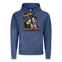 Vintage Denim Moo I Mean Boo Holstein Cow Vintage Hoodie - LillyAllenDesigns