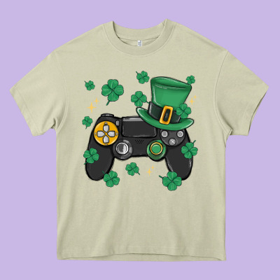 Video Game St Patricks Day Heavy Core Tee Designed By Maliassmallbusiness