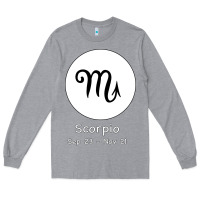 Heather Grey Scorpio Horoscope Long Sleeve Tee - Bettercallsaul
