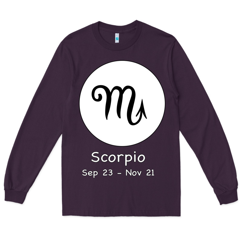 Scorpio Horoscope Long Sleeve Tee by Bettercallsaul | Teevron