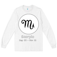 White Scorpio Horoscope Long Sleeve Tee - Bettercallsaul