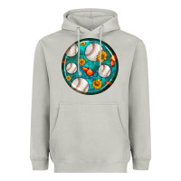 Moon Dust baseball with sunflower round earrings Heavyweight Hoodie - BundleAndBundleShop