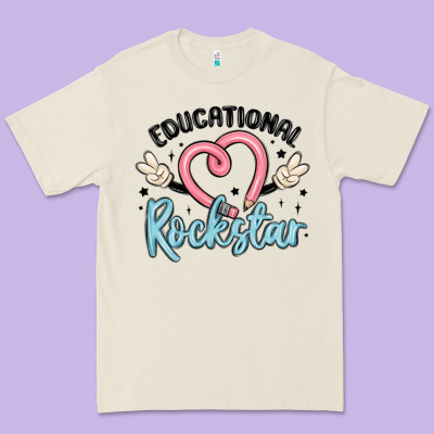 Educational Rockstar Premium Tee Designed By Maliassmallbusiness