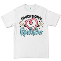 White educational rockstar Premium Tee - MaliasSmallBusiness