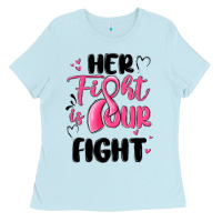 Baby Blue her fight is our fight Ladies Tee - MaliasSmallBusiness