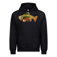 Black leaping brook trout Urban Hoodie - LillyAllenDesigns
