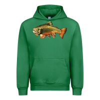 Emerald leaping brook trout Urban Hoodie - LillyAllenDesigns