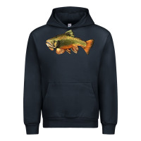 Navy leaping brook trout Urban Hoodie - LillyAllenDesigns