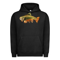 Pigment Black leaping brook trout Urban Hoodie - LillyAllenDesigns