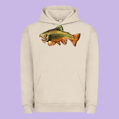 Leaping Brook Trout Urban Hoodie Designed By Lillyallendesigns