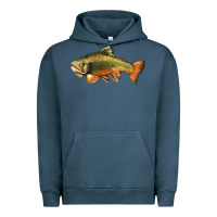 Pigment Midnight Navy leaping brook trout Urban Hoodie - LillyAllenDesigns