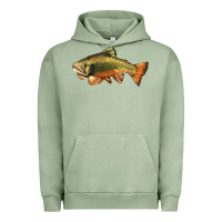 Pigment Oil Green leaping brook trout Urban Hoodie - LillyAllenDesigns
