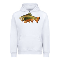 White leaping brook trout Urban Hoodie - LillyAllenDesigns