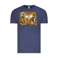 Vintage Denim western charolais bull Vintage Tee - LillyAllenDesigns