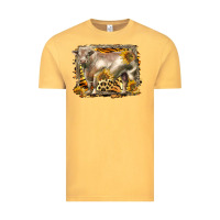 Vintage Mustard western charolais bull Vintage Tee - LillyAllenDesigns