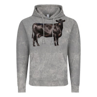 Cloud Rock black angus cow Vintage Hoodie - LillyAllenDesigns