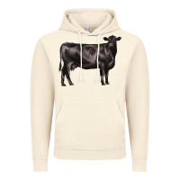Vintage Artic black angus cow Vintage Hoodie - LillyAllenDesigns