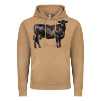 Vintage Camel black angus cow Vintage Hoodie - LillyAllenDesigns