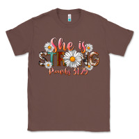 Chestnut Western She Is Strong Classic Tee - LillyAllenDesigns