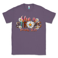 Lavender Western She Is Strong Classic Tee - LillyAllenDesigns