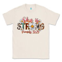 Natural Western She Is Strong Classic Tee - LillyAllenDesigns
