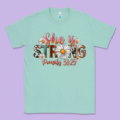 Western She Is Strong Classic Tee Designed By Lillyallendesigns