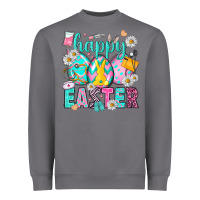 Storm Happy Easter Egg Nurse Heavyweight Sweatshirt - HowdyJamesFarm