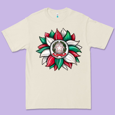 Sunflower İtalian Flag Premium Tee Designed By Jahusdesignshop