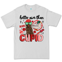Dove Grey better aim than cupid with dog and duck Premium Tee - MaliasSmallBusiness