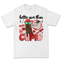 White better aim than cupid with dog and duck Premium Tee - MaliasSmallBusiness