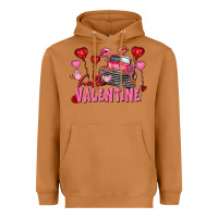 Meerkat hello valentine valentine's day truck Heavyweight Hoodie - FaDigitalArtStudio