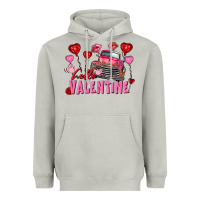 Moon Dust hello valentine valentine's day truck Heavyweight Hoodie - FaDigitalArtStudio