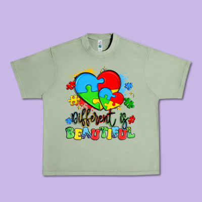 Different Is Beautiful Urban Heavy Tee Designed By Artiststas