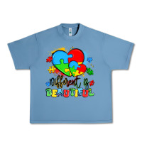 Pebble Blue different is beautiful Urban Heavy Tee - Artiststas