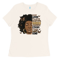 Bone afro woman smart loved powerful Ladies Tee - MaliasSmallBusiness