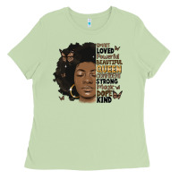 Afro Woman Smart Loved Powerful Ladies Tee | Teevron