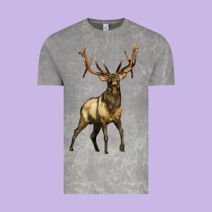 Elk Deer Vintage Tee Designed By Lillyallendesigns