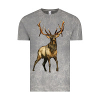 Cloud Rock elk deer Vintage Tee - LillyAllenDesigns