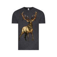 Vintage Black elk deer Vintage Tee - LillyAllenDesigns