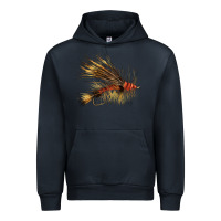 Navy Fish Fly Urban Hoodie - LillyAllenDesigns