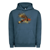 Pigment Midnight Navy Fish Fly Urban Hoodie - LillyAllenDesigns