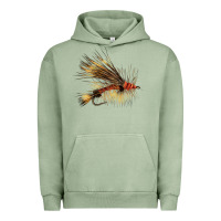 Pigment Oil Green Fish Fly Urban Hoodie - LillyAllenDesigns