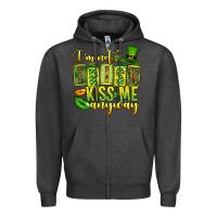Charcoal Heather St. Patrick's I am not irish kiss me anyway Zipper Hoodie - OliviaCreatesArt