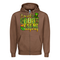 Chestnut St. Patrick's I am not irish kiss me anyway Zipper Hoodie - OliviaCreatesArt