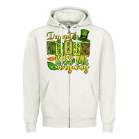 Oatmeal Heather St. Patrick's I am not irish kiss me anyway Zipper Hoodie - OliviaCreatesArt