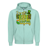 Seafoam St. Patrick's I am not irish kiss me anyway Zipper Hoodie - OliviaCreatesArt