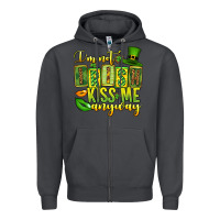 Smoke St. Patrick's I am not irish kiss me anyway Zipper Hoodie - OliviaCreatesArt